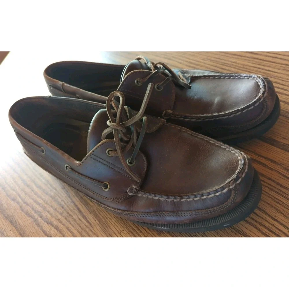 Size 11.5 M - G. H. Bass Amazonas Men's Leather‎ Lace Up Oxford Loafer Shoes